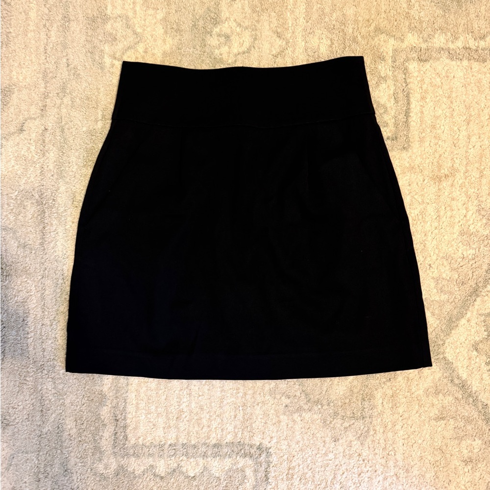 Theory Black Lacey Skirt